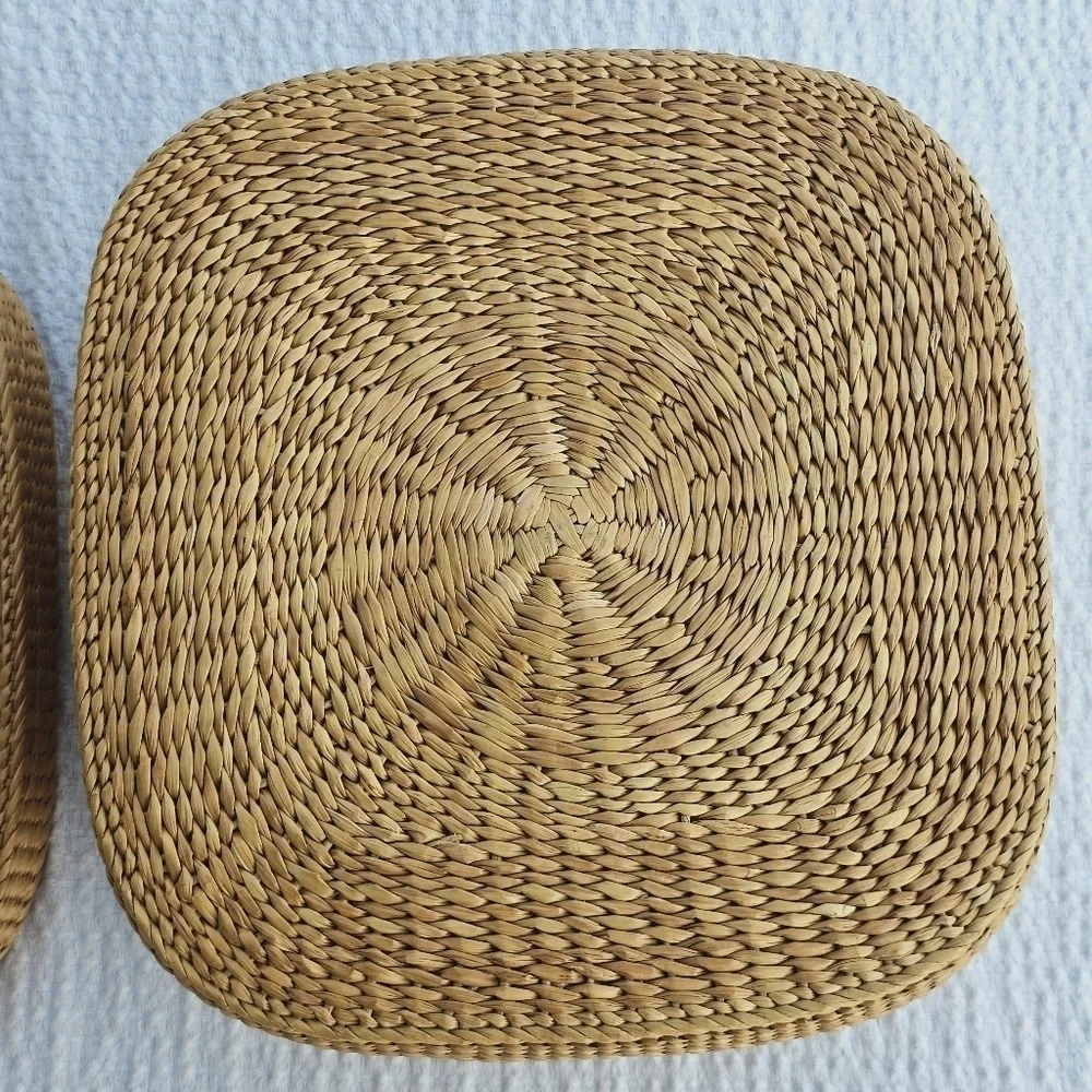 Vintage Handwoven South American Square Lidded Basket vibrant